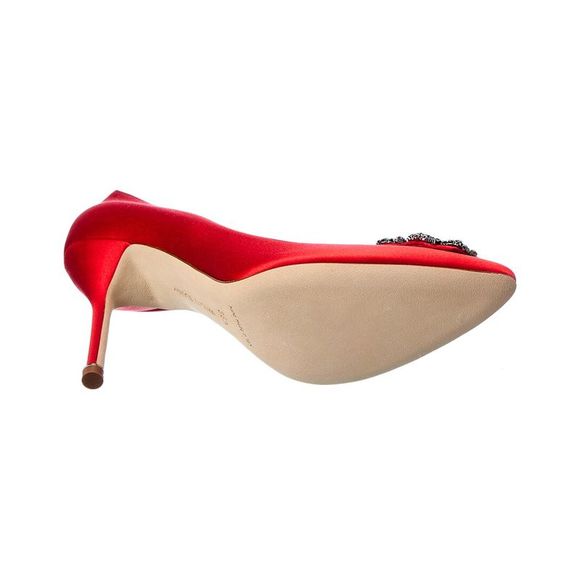 Manolo Blahnik Hangisi 105 Satin Pump - Picture 4 of 5